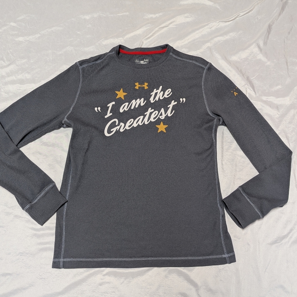 Under Armour X Mohammed Ali Waffle Weave Fitted Thermal Long Sleeve Top